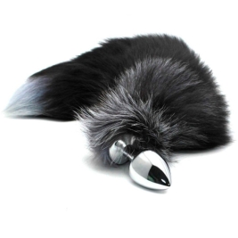 Пробка с хвостом Black & White Fox